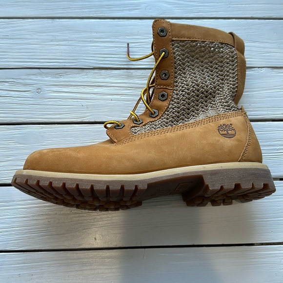 NWOB Timberland Open Weave Boot Wheat size 8 - Picture 2 of 7